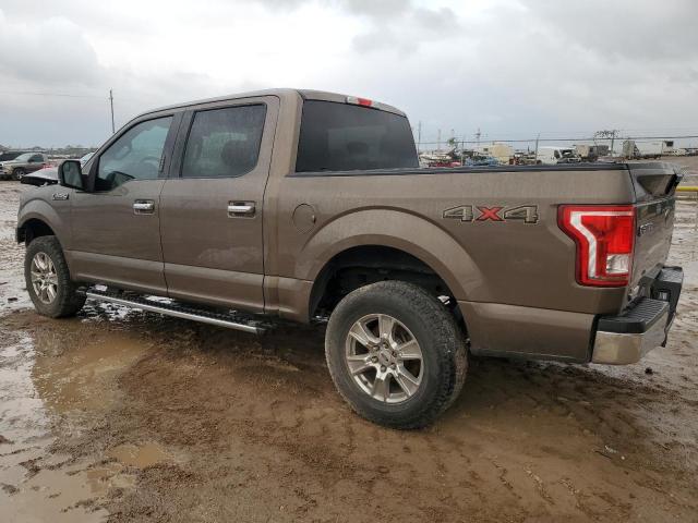 FORD F150 SUPER 2016 brown crew pic gas 1FTEW1EF2GKE41893 photo #3