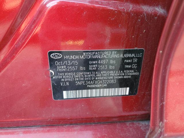 2016 HYUNDAI SONATA SPO - 5NPE34AFXGH322083
