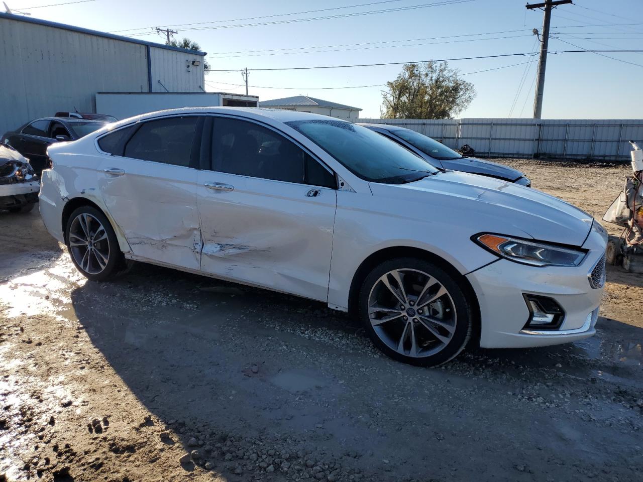 Lot #2989157944 2020 FORD FUSION TIT