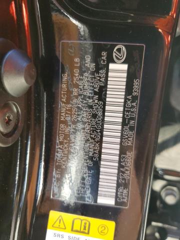 2016 LEXUS ES 350 - 58ABK1GG4GU008959