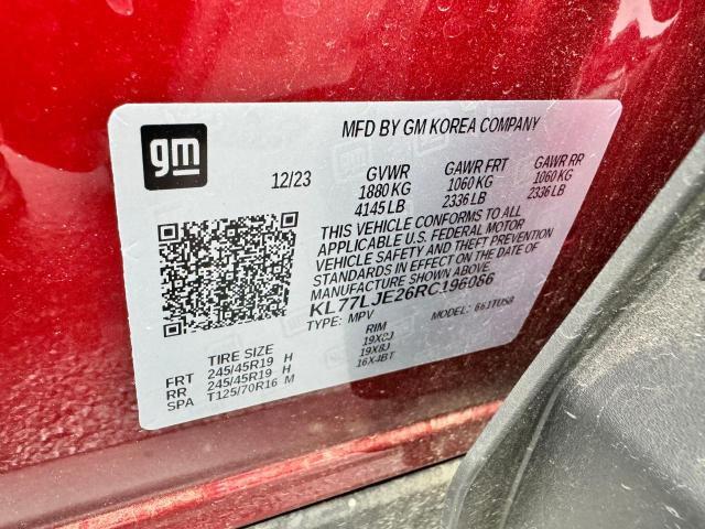 2024 CHEVROLET TRAX 2RS KL77LJE26RC196086