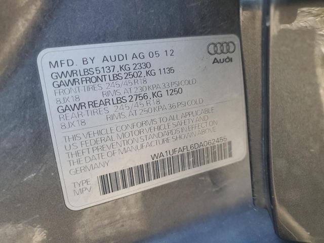 VIN WA1UFAFL6DA062455 2013 AUDI A4 no.12