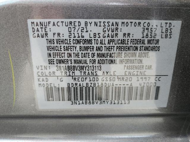 2021 NISSAN SENTRA S - 3N1AB8BV3MY313113