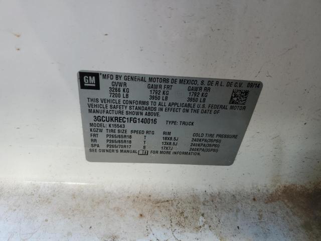 2015 CHEVROLET SILVERADO - 3GCUKREC1FG140016