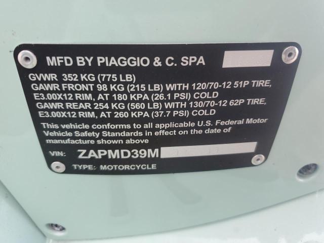 2023 VESPA GTS ZAPMD39M0P5100172