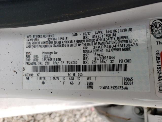 2017 FORD FIESTA SE - 3FADP4BJ4HM139475