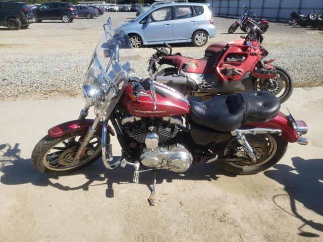 HARLEY-DAVIDSON XL1200 C 2005 burgundy road/str gas 1HD1CGP195K467365 photo #4