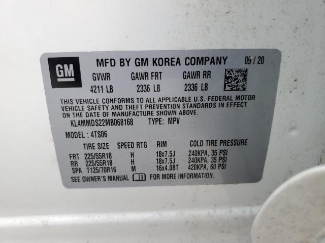 VIN KL4MMDS22MB068168 2021 Buick Encore, Select no.12