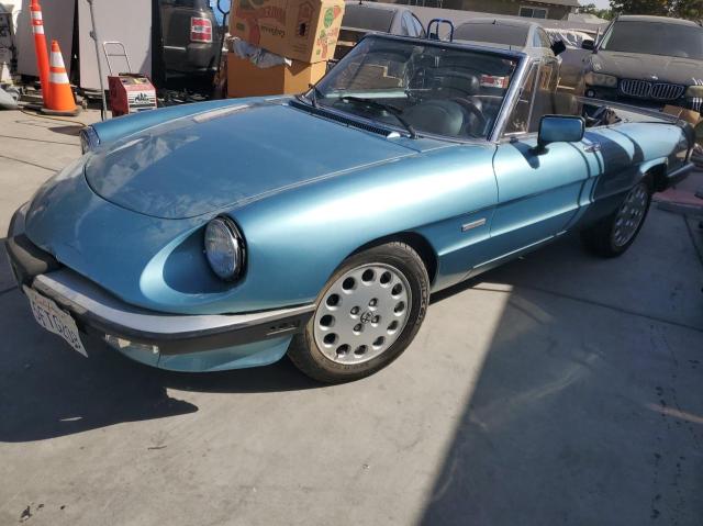 ALFA ROMEO SPIDER VEL 1989 blue roadster gas ZARBA5587K1066209 photo #3