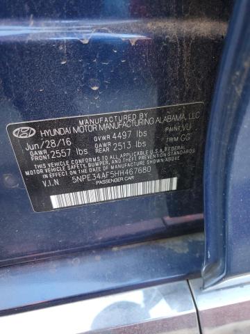 2017 HYUNDAI SONATA SPO - 5NPE34AF5HH467680