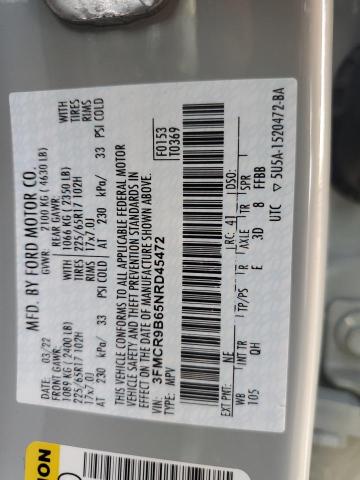 2022 FORD BRONCO SPO - 3FMCR9B65NRD45472