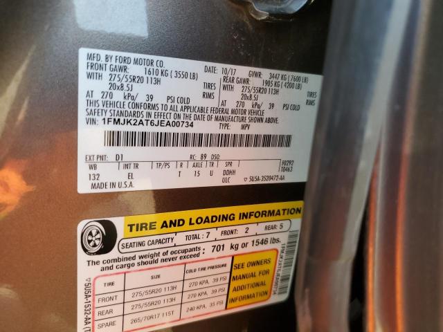 2018 FORD EXPEDITION - 1FMJK2AT6JEA00734