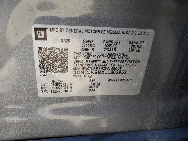 2020 CHEVROLET TRAX LS - 3GNCJKSBXLL303953