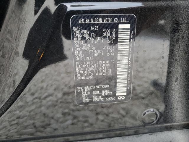 2022 INFINITI QX80 SENSO JN8AZ2BF5N9743901
