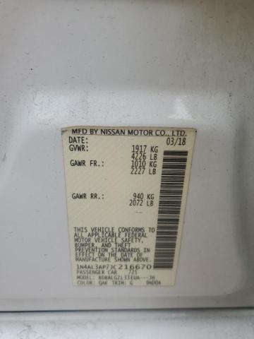 2018 NISSAN ALTIMA 2.5 - 1N4AL3AP7JC216670