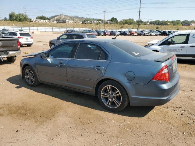 FORD FUSION SEL 2012 teal  gas 3FAHP0JA0CR400334 photo #3