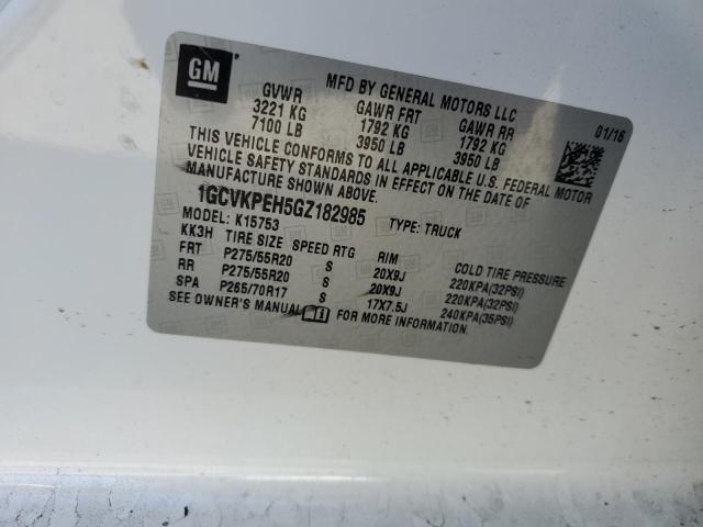 2016 CHEVROLET SILVERADO - 1GCVKPEH5GZ182985