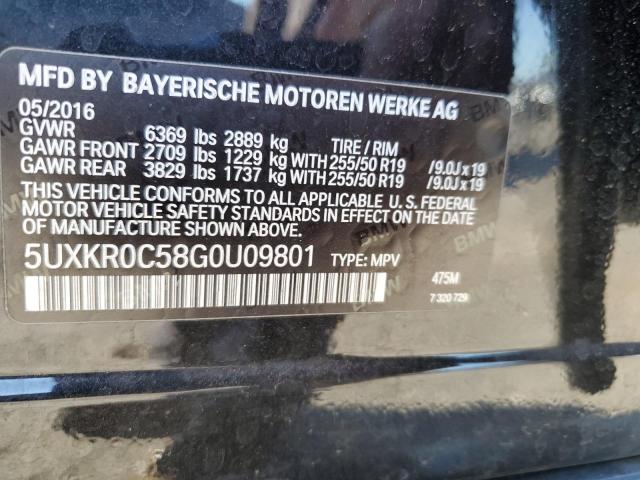 VIN 5UXKR0C58G0U09801 2016 BMW X5, Xdrive35I no.13