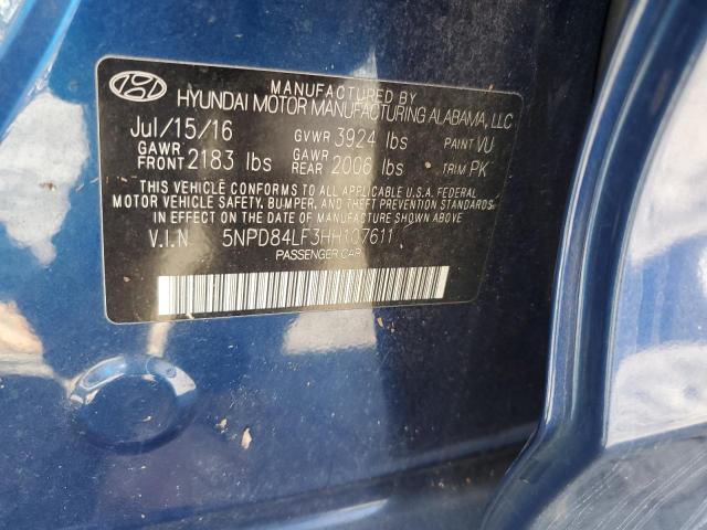 2017 HYUNDAI ELANTRA SE - 5NPD84LF3HH107611