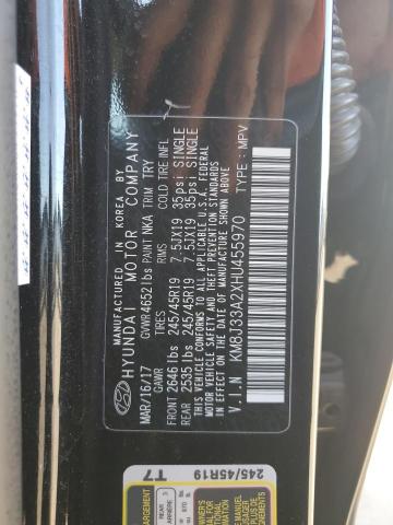 2017 HYUNDAI TUCSON LIM - KM8J33A2XHU455970