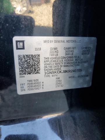 2019 CHEVROLET TAHOE K150 - 1GNSKCKJ8KR240705