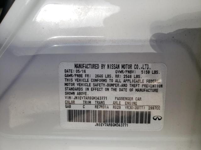 2016 INFINITI Q50 PREMIU - JN1EV7AR6GM343771