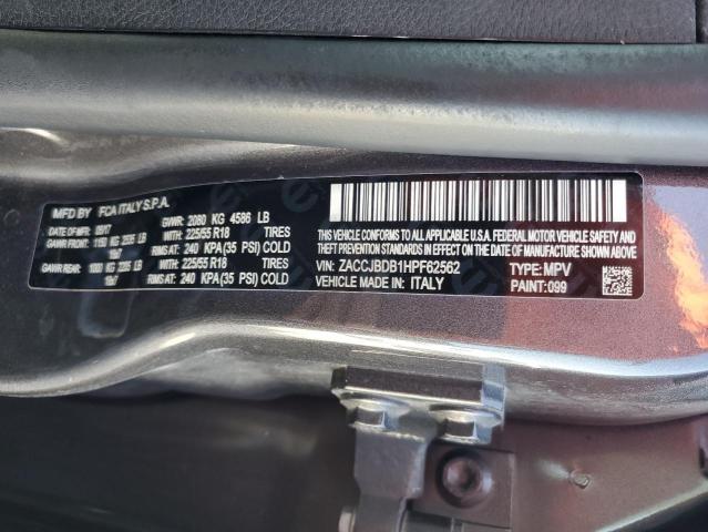 2017 JEEP RENEGADE L - ZACCJBDB1HPF62562