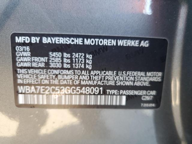 VIN WBA7E2C53GG548091 2016 BMW 7 Series, 740 I no.12