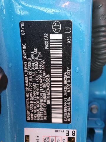 2019 TOYOTA C-HR XLE - NMTKHMBX4KR068836