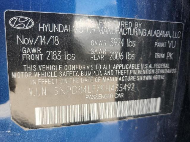 2019 HYUNDAI ELANTRA SE - 5NPD84LF7KH435492