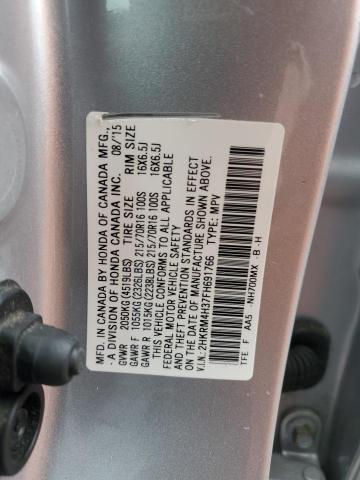 VIN 2HKRM4H37FH691766 2015 Honda CR-V, LX no.12