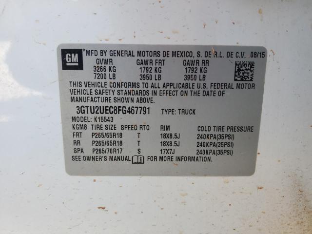 2015 GMC SIERRA K15 - 3GTU2UEC8FG467791