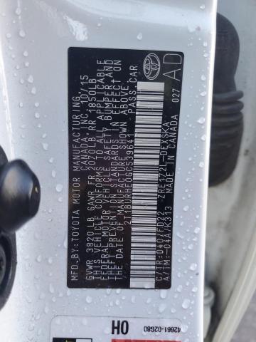2016 TOYOTA COROLLA L - 2T1BURHE0GC539641