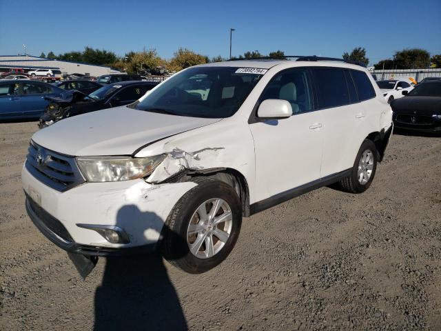 TOYOTA HIGHLANDER 2011 white  gas 5TDBK3EH5BS070242 photo #1