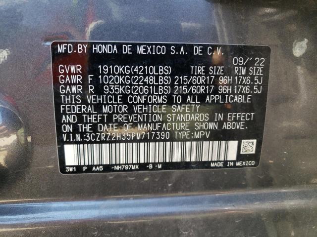 VIN 3CZRZ2H35PM717390 2023 HONDA HR-V no.14