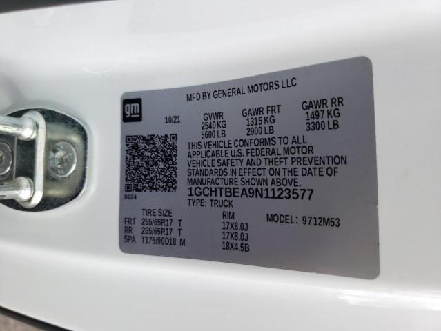 2022 CHEVROLET COLORADO - 1GCHTBEA9N1123577