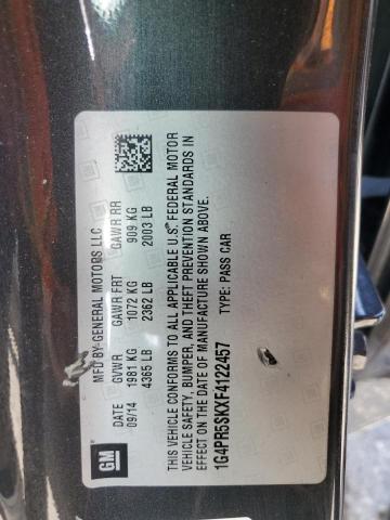 2015 BUICK VERANO CON 1G4PR5SKXF4122457