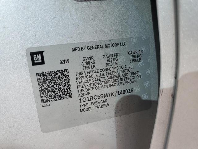 2019 CHEVROLET CRUZE LS - 1G1BC5SM7K7148016