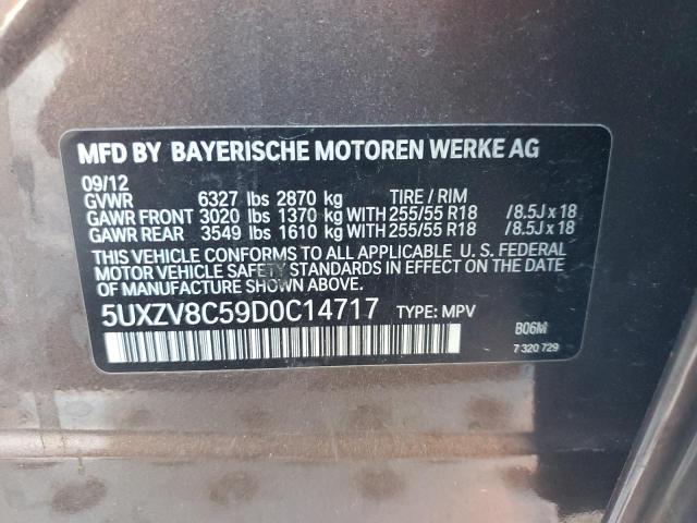 VIN 5UXZV8C59D0C14717 2013 BMW X5, Xdrive50I no.13