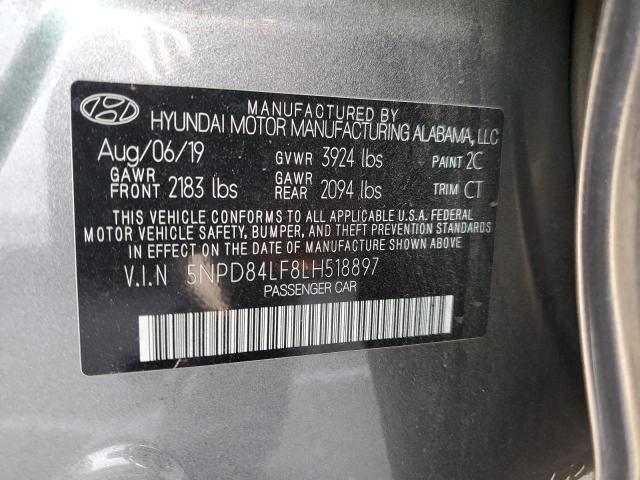 VIN 5NPD84LF8LH518897 2020 Hyundai Elantra, Sel no.13