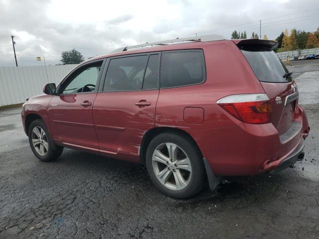 TOYOTA HIGHLANDER 2009 red  gas JTEES43A492144692 photo #3