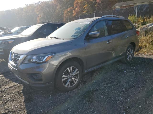 NISSAN PATHFINDER 2018 gray  gas 5N1DR2MM9JC658492 photo #1