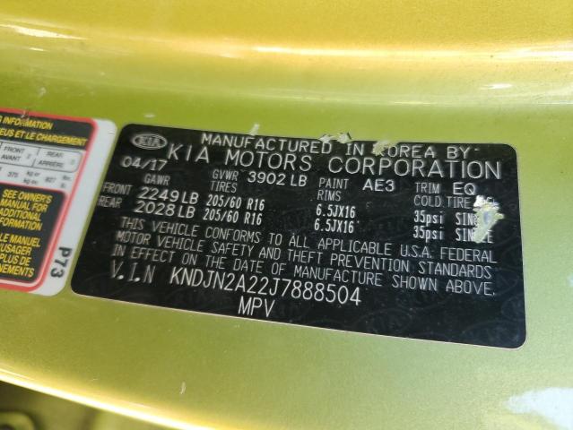 2018 KIA SOUL - KNDJN2A22J7888504