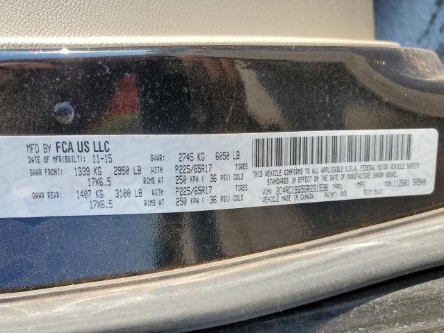 2016 CHRYSLER TOWN & COU - 2C4RC1BG5GR231538