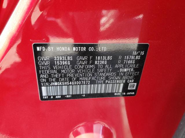 2016 HONDA FIT LX - JHMGK5H54GX007572