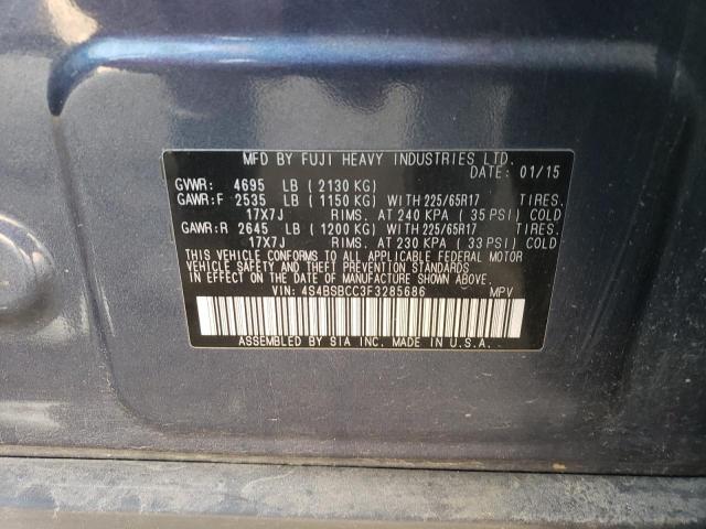 VIN 4S4BSBCC3F3285686 2015 Subaru Outback, 2.5I Pre... no.13