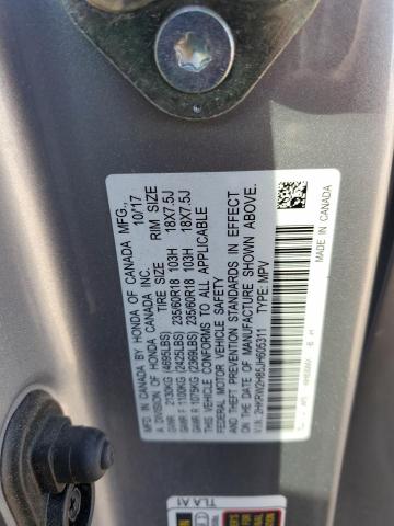 2018 HONDA CR-V EXL - 2HKRW2H85JH605311