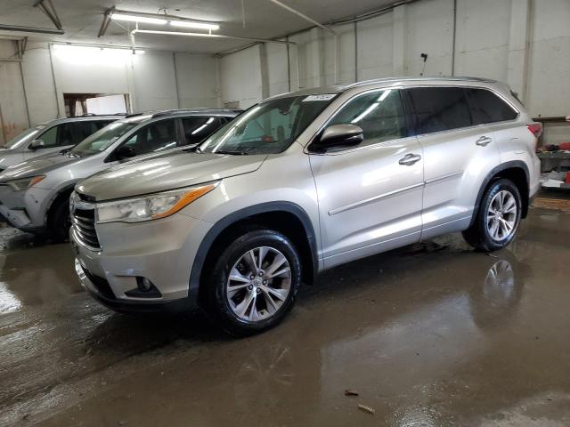 VIN 5TDJKRFH6ES037588 2014 Toyota Highlander, Xle no.1