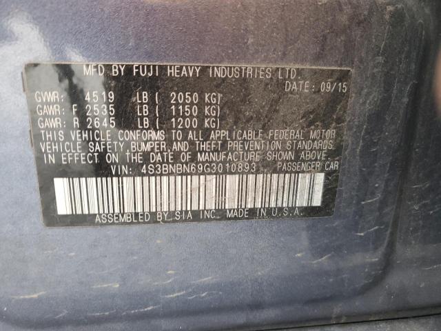 2016 SUBARU LEGACY 2.5 - 4S3BNBN69G3010893