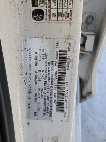 JM1BM1L74E1172206 2014 MAZDA 3